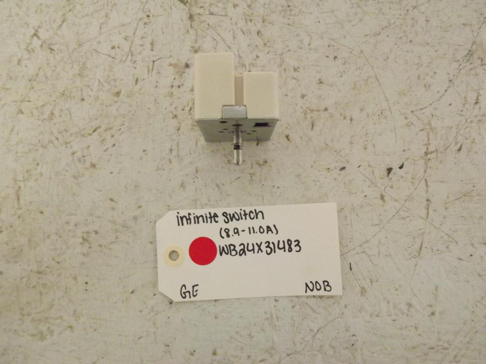 GE Range WB24X31483 Infinite Switch (8.9 - 11.0A) NOB GE Range WB24X31483 Infinite Switch (8.9 - 11.0A) NOB